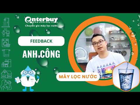 Anh Công tin dùng máy lọc nước ion kiềm Geyser Ecotar 9 Slim T mua tại Enterbuy mỗi ngày!