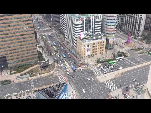 20 Segunda Coreia: lapso de tempo da interseção Sejong-Daero (세종대로 사거리)