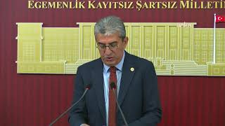 YENİ Parti Grup Başkanvekili Gökhan Günaydın, TBMM'de açıklama yapıyor