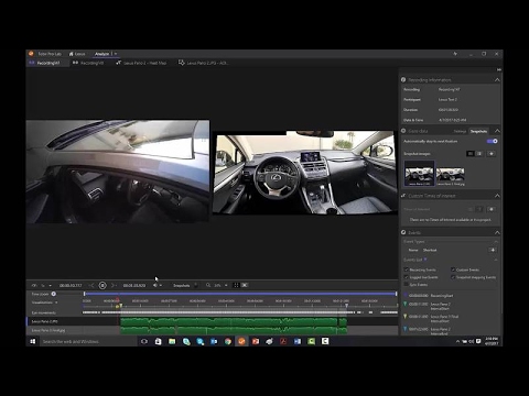Tobii Pro Glasses 2 with Lexus NX Natural Driving Capture Video & Real-World Mapping