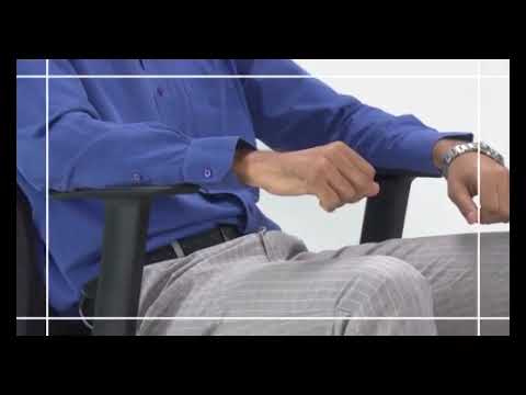 High back godrej pulse chair, black