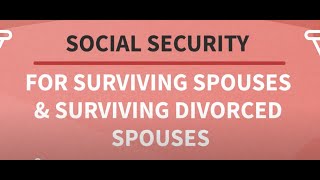 Social Security: Surviving Spousal Benefits