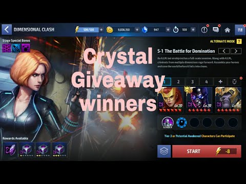 Crystal giveaway winners! How to clear story mission stage 5 - Marvel future fight