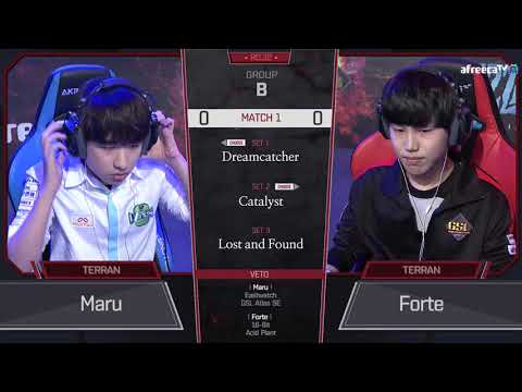 [2018 GSL Season 3] Code S Ro.32 Group B Match1 Maru vs Forte