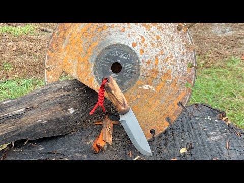 Hunting Knife From Concrete  Cutoff Wheel