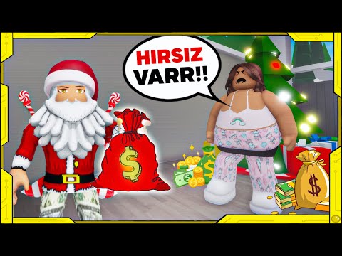 NOEL BABA KILIĞINDA EVLERİ SOYDUM 😂| ROBLOX BROOKHAVEN RP 🏡