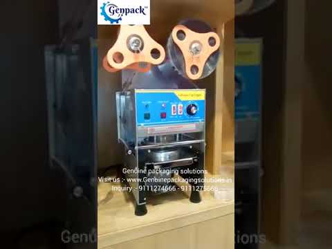 automatic cup sealer machine used in juice,water,popcorn,curd,lassi, packing machine