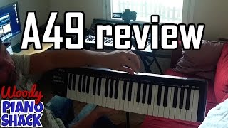 Video thumbnail for Hands-on Roland A49 midi keyboard controller review by Woody Piano Shack