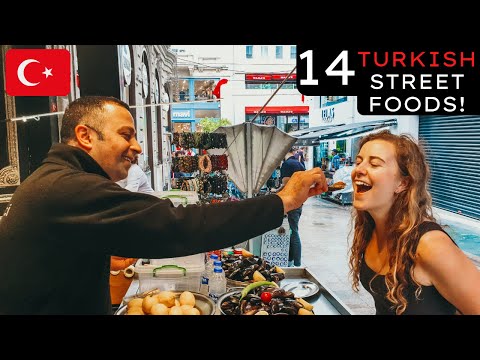 HUGE TURKISH STREET FOOD TOUR In Istanbul, Turkey! 🇹🇷
