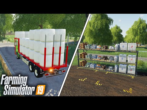 AUTOLOAD PACK - RACKING STORAGE - BALE TRANSPORT AUTOLOAD - Farming Simulator 19 Mods #47 | Radex