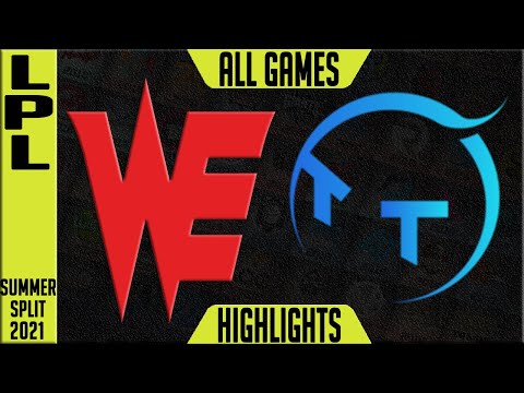 WE vs TT Highlights ALL GAMES | LPL Summer 2021 W1D7 | Team WE vs TT