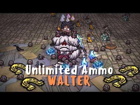 Unlimited Ammo - Lucky Horseshoe using by Walter | Don't Starve Together