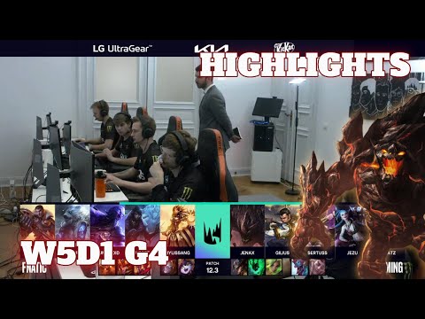 FNC vs SK - Highlights | Week 5 Day 1 S12 LEC Spring 2022 | Fnatic vs SK Gaming W5D1