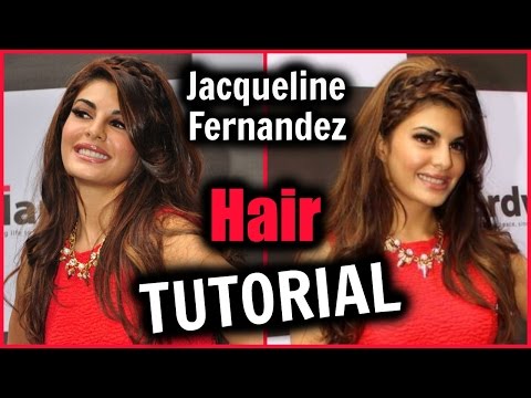 EASY Jacqueline Fernandez Hair Tutorial!  │ Bollywood GLAM Hair Style Tutorial │Braids Headband