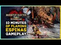 Monster Hunter Rise Sunbreak - 10 Minutes of Flaming Espinas Gameplay!