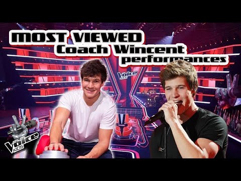 MOST VIEWED Coach Wincent performances! | The Voice Kids
