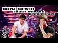 MOST VIEWED Coach Wincent performances! | The Voice Kids