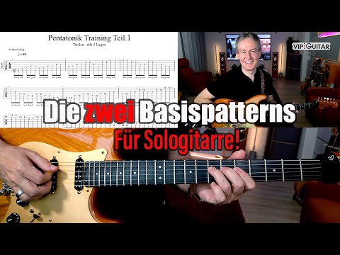 Sologitarre: Die 2 wichtigsten Solo-Patterns (Triolen & 4er) für flüssige Läufe
