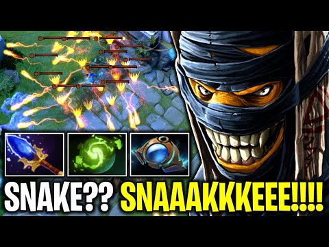 THE SNAKE CHARMER..!! Carry Shadow Shaman Mid 2x Mass Serpent Ward | Dota 2