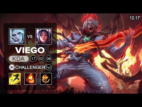 Viego vs Irelia Mid - KR Challenger - Patch 12.17 Season 12