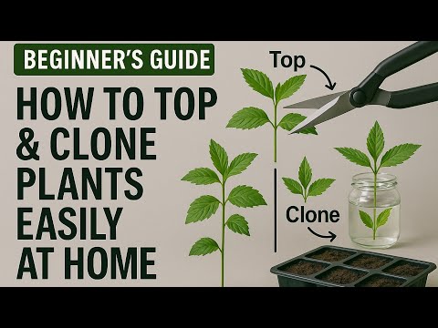 ✅️Beginner Guide: How To Top & Clone Cannabis Plants Easy