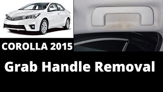 Toyota 2013-2018 Grab Handle Remove - פירוק ידית אחיזה בתקרה