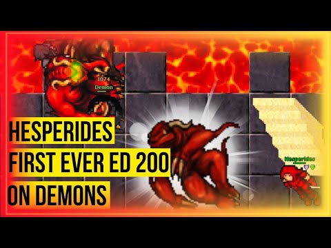 HESPERIDES: FIRST ED LVL 200+ EVER HUNT DEMONS (Tibia 7.6 Antica)