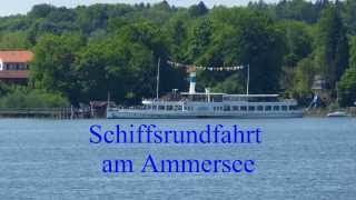 preview picture of video 'Schifffahrt am Ammersee in Bayern in HD mit Lumix Kamera FZ 150'