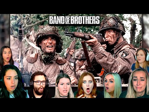 BEST "Assault of Brecourt Manor" Reactions in Band of Brothers Episode 2 (Day of Days)