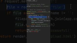 How to upload a file in Flask using a few lines of code? | Flask tutorial day 21