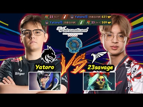 Yatoro vs 23savage : Talon Team Spirit Carry Battle Before #TI12 America Ranked