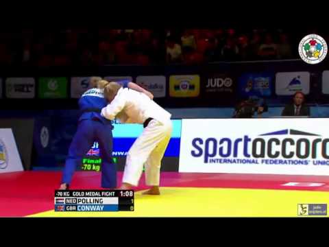 Judo 2015 Grand Slam Baku: Polling (NED) - Conway (GBR) [-70kg] final