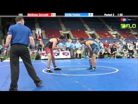 Cadet 195 - Matthew Correnti (New Jersey) vs. Emilio Fowler (Kansas)