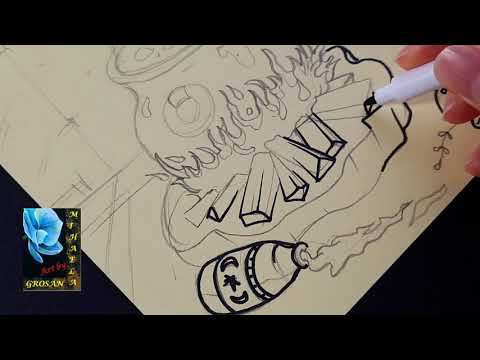 How to Draw Witch BREW🪔 Halloween drawing ideas for beginners 🔆 How to Draw witch's workshop .144