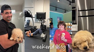 weekend vlog: days at home, lots of family time + adjusting to the puppy life