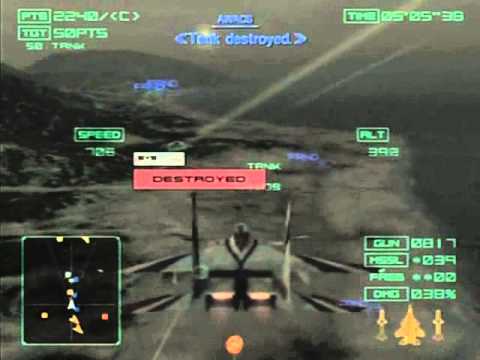 Ace Combat 4 - Mission 9 "Operation Bunker Shot" (Ace / S)