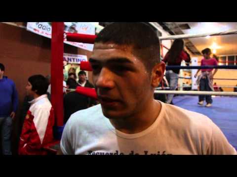 BOXEO PROFESIONAL EN LUJAN CLUB SAN LORENZO GANADOR SEBASTIAN LA PROMESA PAPESCHI