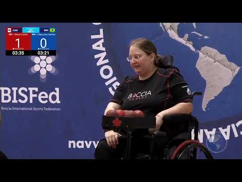 BISFed Boccia America Regional Championships 03.10.2019. ½ Final Alison Levine-Eliseu dos Santos BC4