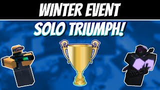 Winter Event SOLO Triumph! | Roblox Tower Battles 2022