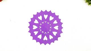 How to Make Easy Paper Snowflakes | Simple DIY Snowflake Craft for Beginners