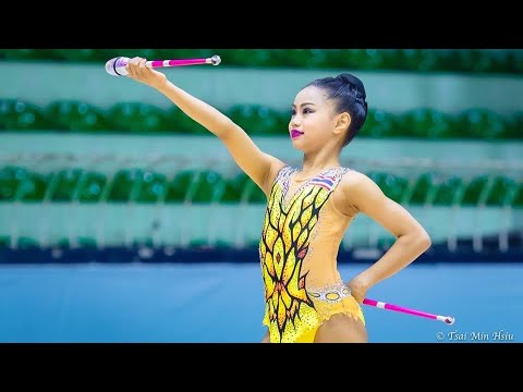 ปอปอ พิยดา นักกีฬายิมนาสติกลีลาเยาวชนทีมชาติ Piyada Peeramatukorn (THA)Clubs,Formosa Cup 2018 TAIWAN