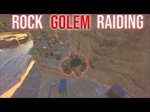 ONLINE RAIDING WITH A ROCK GOLEM - ARK SMALL TRIBES #30