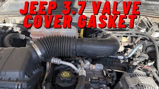 Jeep 3.7 Valve Cover Gasket Replacement || Passenger Side  2002-2007