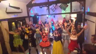 Bride and hens surprise groom with Disney flash mob