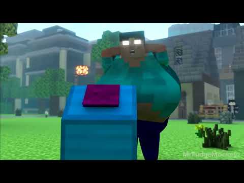 Fat Herobrine Life 5 - Minecraft Animation By MrFudgeMonkeyz Studios