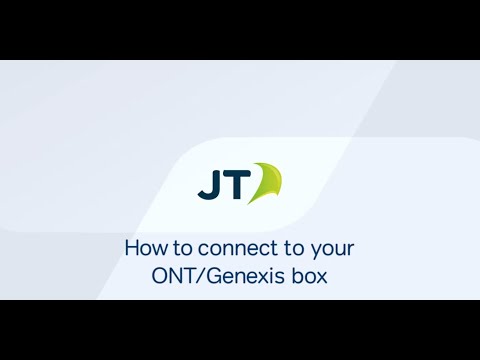 How to connect to your ONT Genexis box
