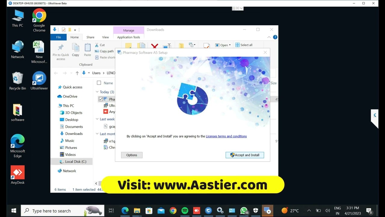 One Click - Installation Video |  Billing Software Installation Tutorial with All-in-One Package!