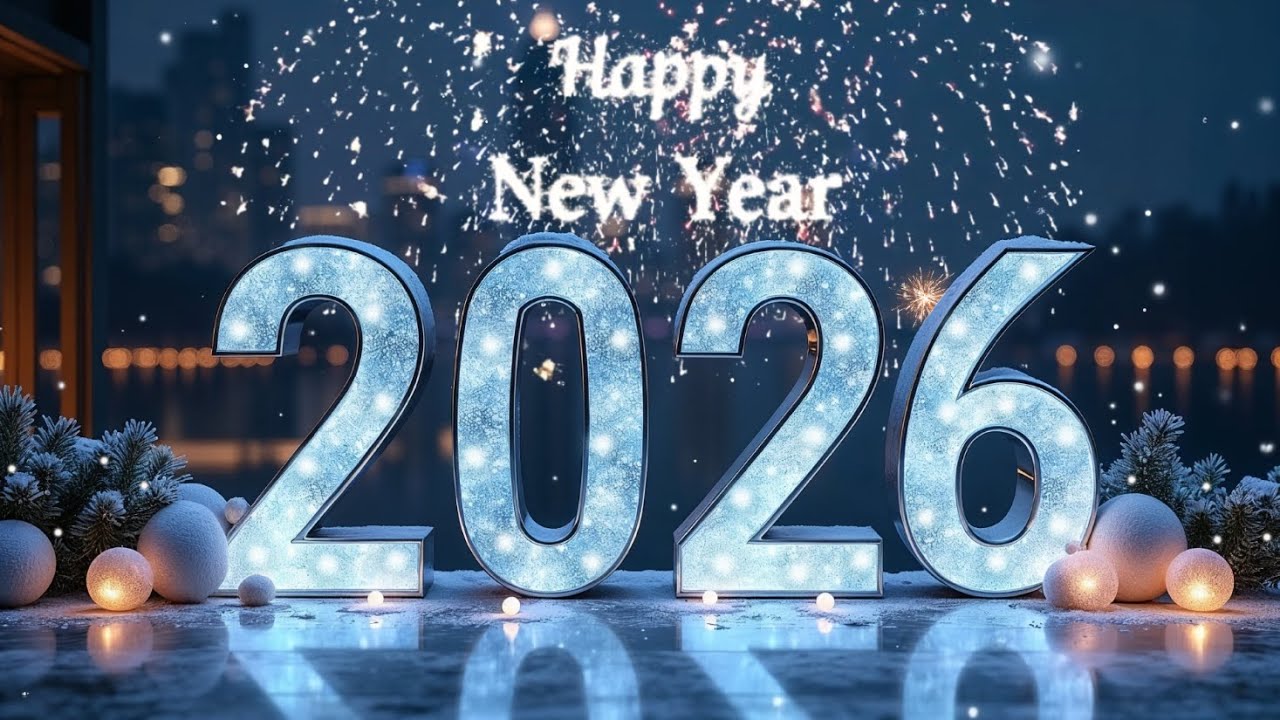 🎆 2026 Fireworks Party Background | Happy New Year!🥂