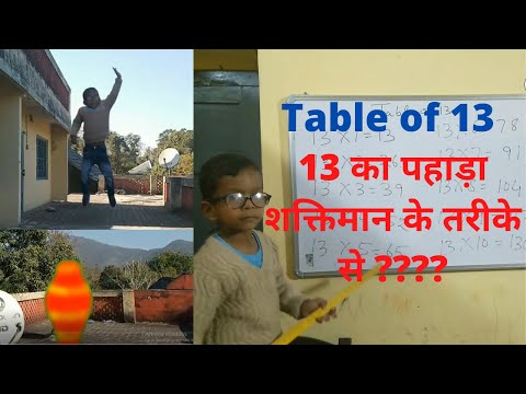 13-x1=13 Multiplication,Table of Thirteen Tables Song Multiplication Time of tables - MathsTables