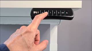 How to use electric standing desk control panel